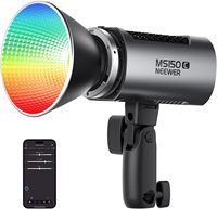 Lumière vidéo LED RGBWW NEEWER MS150C avec contrôle 2.4G/APP, 150W, mini éclairage continu RGB COB en métal, monture Bowens