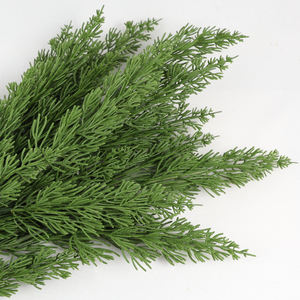 Rama de <span class=keywords><strong>pino</strong></span> de plástico para decoración de boda, <span class=keywords><strong>bonsái</strong></span>, Planta Artificial de ratán de cedro, venta al por mayor - Product Image 3