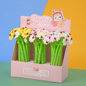 Nuova graziosa penna a forma di Silicone morbido <span class=keywords><strong>quadrifoglio</strong></span>. Alla moda e simpatico cartone animato penna Gel per ufficio cancelleria. - Product Image 1