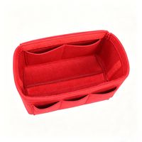 Sac organisateur en feutre, trousse de toilette multi-compartiments avec fermeture éclair pour les voyages et la maison