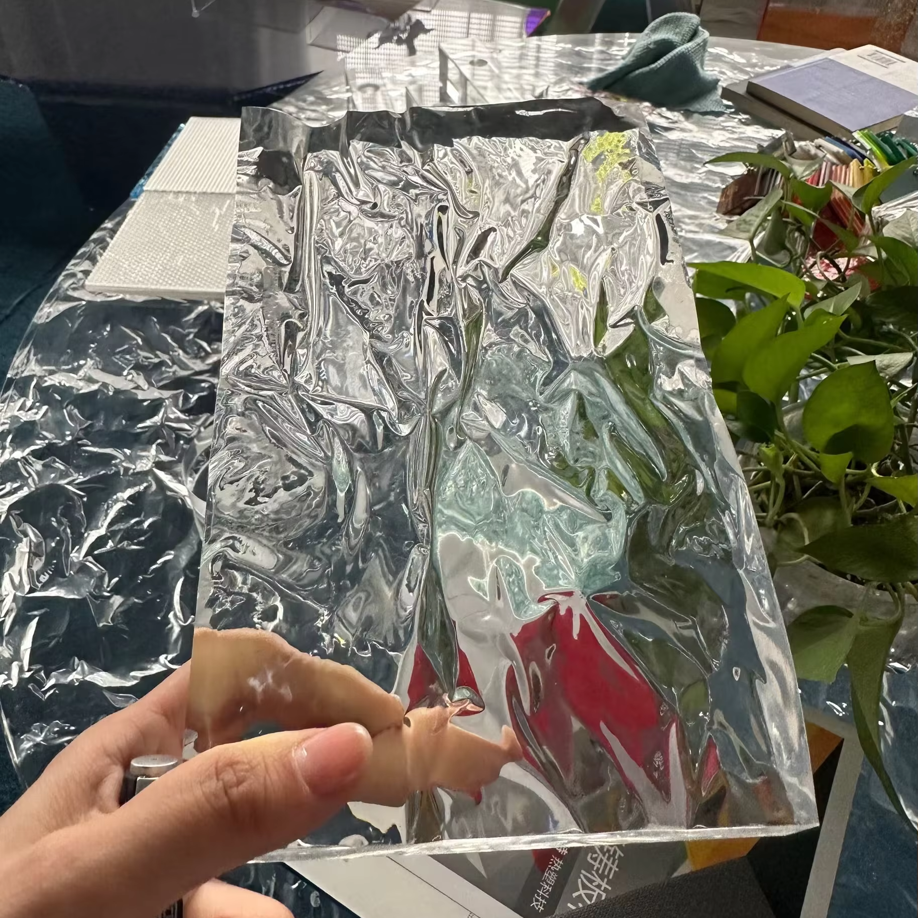 Yingchuang Customized Clear Water Ripples Acrylic Sheet High Gloss 1220*2440mm 5mm High Quality Acrylic Sheet for Decoration