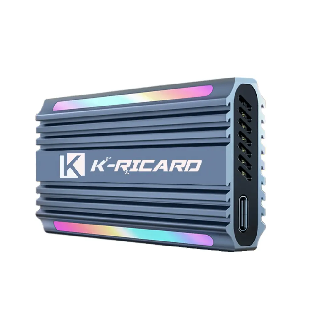 K-ricard desain keren Portable SSD good RGB Gray 512GB 1TB ssd 2tb usb flash drive Tipe c
