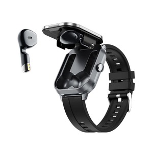 Montre connectée D <span class=keywords><strong>8</strong></span> PRO avec écouteurs TWS intégrés, appels, NFC, moniteur de fréquence cardiaque, moniteur de tension artérielle, suivi de la santé, montre connectée 2-en-1 - Product Image 2
