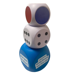 Tùy chỉnh in 6 mặt <span class=keywords><strong>PU</strong></span> EVA bọt Yoga Cube lớn 15cm nhựa tập luyện phụ kiện và gia đình trò chơi xúc xắc đồ chơi - Product Image 6