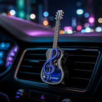 Clip diffuseur de voiture en forme de guitare, support de parfum en zinc, parfum longue durée pour intérieur