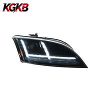 Ensemble de phares LED KGKB pour Audi TT RS 8J Mk2 2006-2013, projecteur à double faisceau, nouveau style amélioré, clignotant séquentiel, Plug & Play