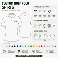 Camiseta de Polo de Golf para Hombre OEM, Tela de Poliéster y Elastano de Alto Rendimiento, Transpirable, Sin Arrugas, Manga Corta, para Torneo
