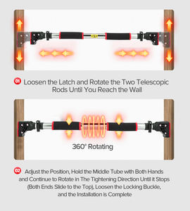 Barra de dominadas portátil sin tornillos, fabricación china - Product Image 3