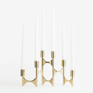 Large Selling Gold Polished Metal Candle Holder for Home and Wedding Decoration Lighting Interior <b>House</b> and Living Area - Product Image 1