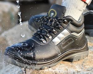 Wholesale Cheap Price <strong>Water</strong> <strong>Proof</strong> Genuine Leather <strong>Men</strong> Work Safety Boots Steel Toe and PU Outsole Safety <strong>Shoes</strong> - Product Image 5