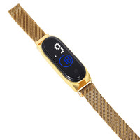 Montre poignet à écran tactile étanche nouvelle montre numérique à led à la mode avec bracelet en alliage coloré