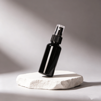 Vente en gros de flacons pulvérisateurs en PET cylindriques avec surface givrée, pompe à lotion, vaporisateur fin, rechargeables, pour cosmétiques et parfums, HY 10/30/50/60/100 ml