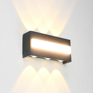 Lámpara de pared Led multifacética porche exterior Interior arriba abajo luz de pared para el hogar escalera dormitorio Puerta De noche lámpara pasillo - Product Image 1