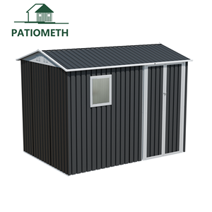 Caseta de Almacenamiento de 9x6 Pies con Ventana, Caseta de Jardín Multiusos, Caseta Metálica Resistente para Herramientas, Caseta Exterior para Patio Trasero, Directo de Fábrica - Product Image 3