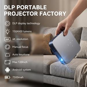 <span class=keywords><strong>Projecteur</strong></span> DLP intelligent AOME Outdoor 300 lumens, 4K HD natif, Cast 2G RAM avec prise US pour home cinéma, stock européen - Product Image 2