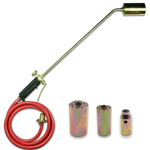 Flame Gun Liquefied Gas 3 M <b>Cable</b> Manual Ignition Copper Plated Welding Torch Straight Head 1800C <b>Heating</b> Tool - Product Image 1