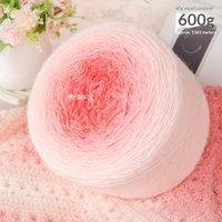 Fil fantaisie mélangé laine/acrylique tricoté à la main 600g, teint en masse, pour pulls, écharpes et couvertures - Jiangsu