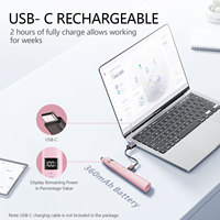 Presentador Inalámbrico con Pantalla Táctil, Lápiz Óptico, Puntero Telescópico, Clicker y Pantalla Digital para Presentaciones de PowerPoint