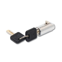 Serrure cylindrique sans clé à code pour armoire et distributeur automatique, en alliage de zinc chromé brillant, norme ANSI Grade 2, entraxe 60 mm