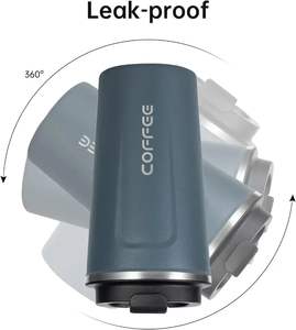 Mug isotherme à double paroi en acier inoxydable avec affichage LED de la température, 510 ml, poignée ergonomique, luxe, portable pour l'extérieur - Product Image 3