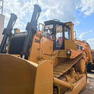 Bulldozer sur chenilles CAT D8R d'occasion, faible nombre d'heures de fonctionnement, 37,8 tonnes, lame en U de 10 mètres cubes, performances mécaniques stables, sans fuite d'huile - Product Image 5