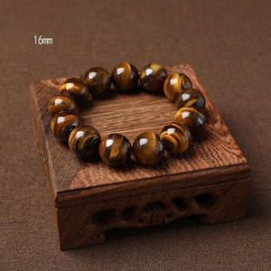 Bracelet en pierre naturelle avec breloque Pixiu en œil de tigre, Fengshui, perles, ST314 - Product Image 3