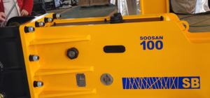Casseur hydraulique SOOSAN SB100 type boîte, burin de 150 mm pour excavatrices de 25 à 30 tonnes, qualité supérieure pour toutes les travaux de démolition et de construction - Product Image 6