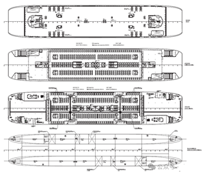 Transbordador de Pasajeros de Acero de <span class=keywords><strong>Segunda</strong></span> <span class=keywords><strong>Mano</strong></span> de 78m, Capacidad para 2000 Personas, Construido en 2015, con Aprobación BV - Product Image 6