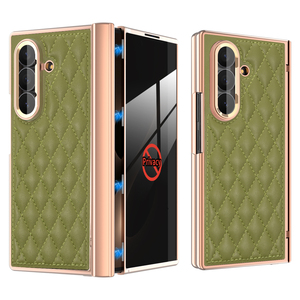 Funda Plegable para Galaxy Z Fold 6 7 8, Diseño de Lujo en Cuero Artificial, Múltiples Opciones de Color - Product Image 4