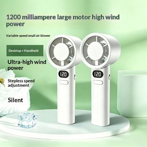 Mini-ventilateur portable, nouveau modèle transfrontalier, silencieux, rechargeable par USB, ventilateur électrique portatif - Product Image 2