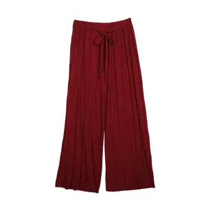 New Product Linen Trousers Elegant Comfortable Drawstring Quick Dry Pants