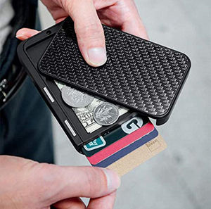 Personnalisé Poche Avant Mince Portefeuille RFID Blocage Automatique Porte-<span class=keywords><strong>Carte</strong></span> De Crédit En Aluminium - Product Image 5