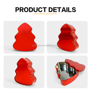 JYB Custom Glossy <strong>Christmas</strong> Tree Shaped <strong>Tin</strong> Box Festive Food Packaging Tinplate Container <strong>for</strong> Chocolate Candy Cookie <strong>Biscuit</strong> - Product Image 4