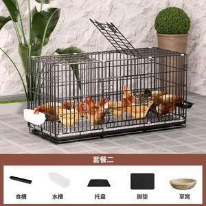 Pollaio Pieghevole Automatico Extra Large per Pulizia del Letame, Gabbia in Metallo Robusta per Polli e Gatti, Ideale per Uso Domestico - Product Image 4