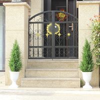 UV-Beständiger Künstlicher Zedernholz-Tannenholz-Taxusbaum Seiden-Kunstpflanze im Topf für Innen- und Außendekoration