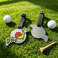 Étiquette de nom de golf personnalisée avec logo, étiquette de bagage en métal pour membre de club de golf, accessoires de golf