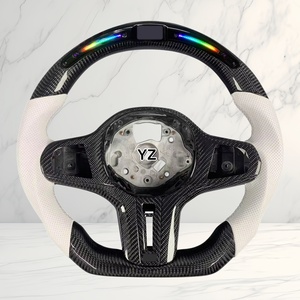 Volante Deportivo de Fibra de Carbono con LED Personalizado YZ para <span class=keywords><strong>BMW</strong></span> Serie 3 4 5 6 7 8 G20 G2X G3X M3 M4 M5 330i <span class=keywords><strong>330e</strong></span> 340i 440i - Product Image 3