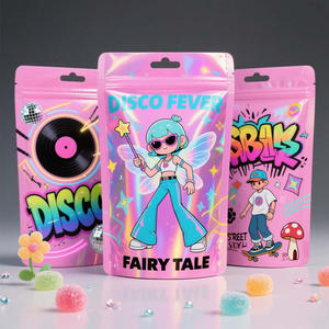 Pochette debout découpée à l'emporte-pièce avec fermeture à glissière à l'épreuve des enfants-Sacs en mylar imprimés personnalisés Feuille d'aluminium pour les collations aux fruits secs Sushi Jelly - Product Image 6