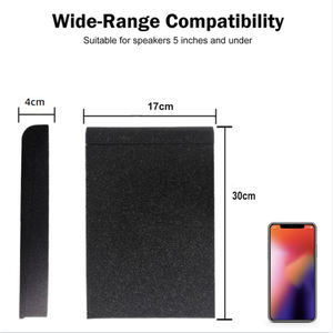 2 Sätze Hochdichtheit Akustikmonitor Isolation Lautsprecher Schaumpolster für 5 Zoll Lautsprecher Studio-Monitor - Product Image 2