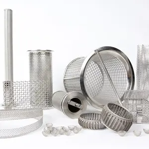 Stainless steel wire mesh filter with woven and welded screen mesh