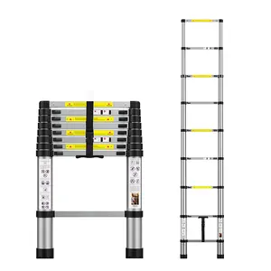 Adjustable Portable Stairs Extension 2.6 Meter Aluminium Ladder Folding