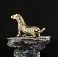 Décoration en laiton, adorable petit animal loutre, décoration de service à thé, décoration de table pour animaux de compagnie, artisanat pour animaux de compagnie, cadeaux