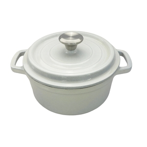 <span class=keywords><strong>Cocotte</strong></span> <span class=keywords><strong>en</strong></span> <span class=keywords><strong>fonte</strong></span> émaillée blanc nacré, <span class=keywords><strong>cocotte</strong></span> <span class=keywords><strong>en</strong></span> <span class=keywords><strong>fonte</strong></span> épaisse avec couvercle pour tous types de plaques de cuisson - Product Image 3