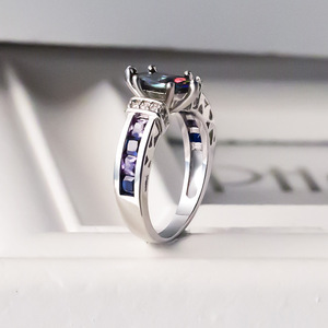 Anello dal Design Ovale Colorato, Anello Classico da Dito per Donne - Product Image 3