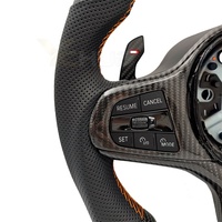Volant en cuir personnalisé avec LED en carbone pour BMW X3 G01 X4 G02 G05 G06 G20 G21 G22 G30 G31 M2 G87 M3 G80 G81 M4 G42 G82 X3M F97