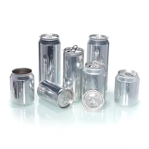HOT Factory Direct Supply 250ml 355ml 500ml Food Grade Empty Standard Cola Beer Aluminum Cans with Easy Open Lids