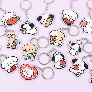 Custom Printed Acrylic Key Chain Charms Cartoon Acrylic Keyring Transparent Clear Acrylic Keychain Wholesale - Product Image 1