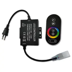 Полный сенсорный RGB неоновый гибкий семь цветов свет 1500 Вт AC220V светодиодный радиочастотный контроллер с пультом дистанционного управления
