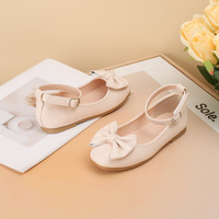 Chaussures Mary Jane personnalisées pour filles, style princesse, mode estivale, semelle souple en cuir avec nœud papillon et motif à carreaux