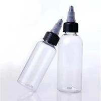Plastique PET Transparent 50ml 100ml 150ml 200ml 250ml 500ml Bouche Pointue Bec Squeeze Cheveux Bouteille D'huile pour Sérum De Soins De La Peau